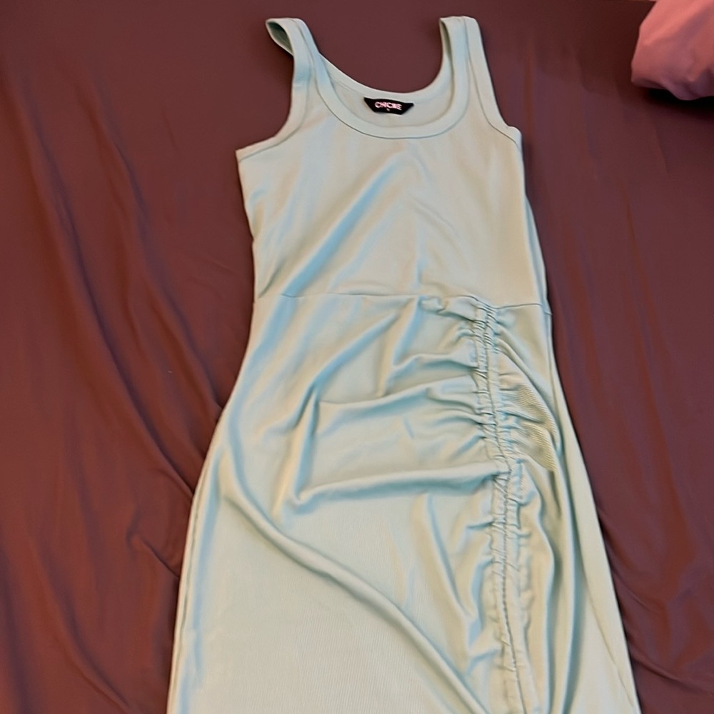 Stretchy teal dress